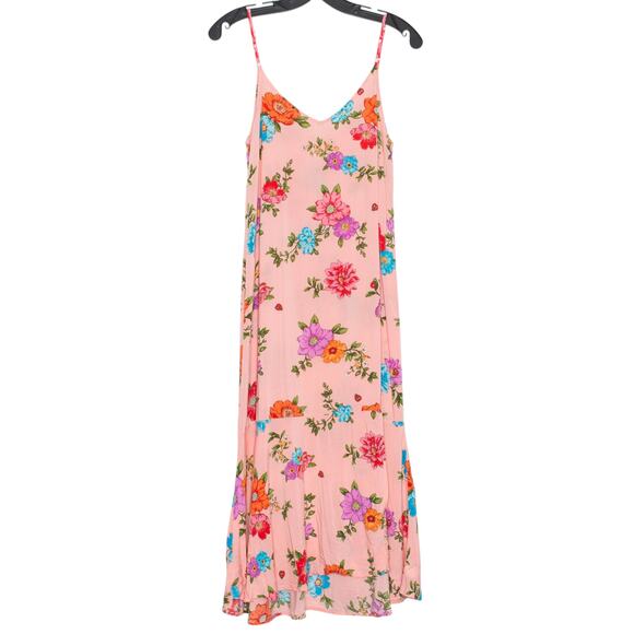 Beauty Sleep Social Sleep Dress Floral Cottage Romantic Boho Pink Small Flawed - Picture 1 of 5